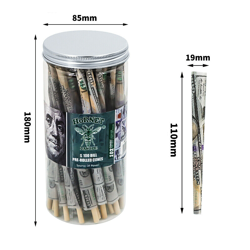 Hornet "100dollar" cones 102pk (Kingsize)