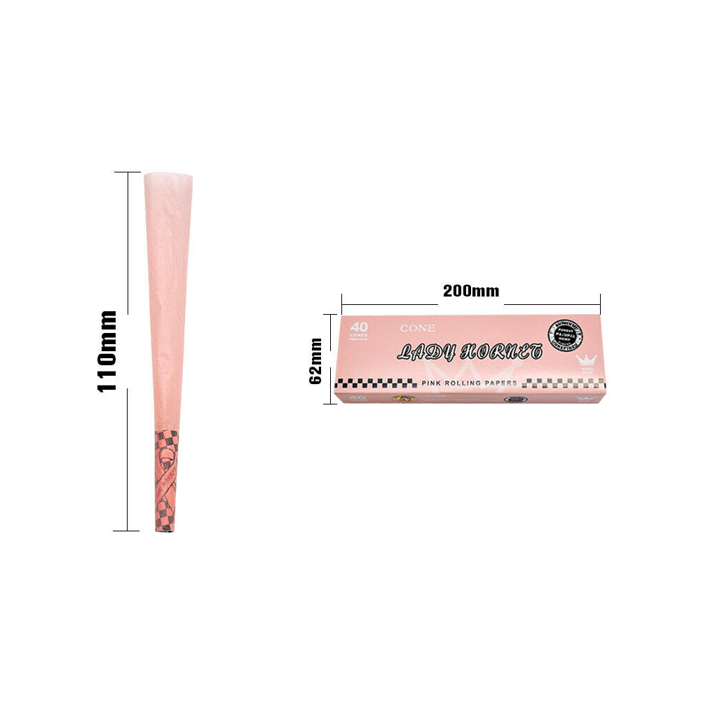Lady Hornet ferdigrullede cones 40pk (Kingsize)