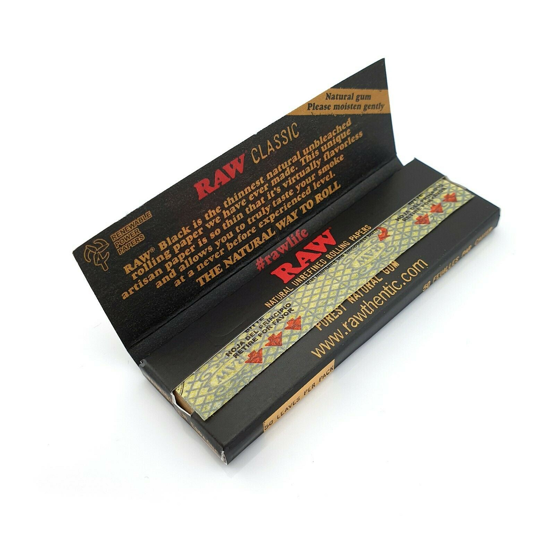 RAW "Black" Rullepapir (Queensize)