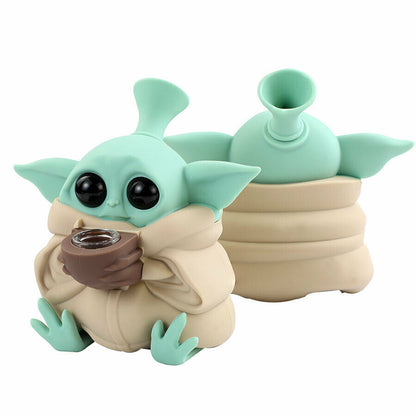 Baby Yoda vannpipe / bong (Silikon)