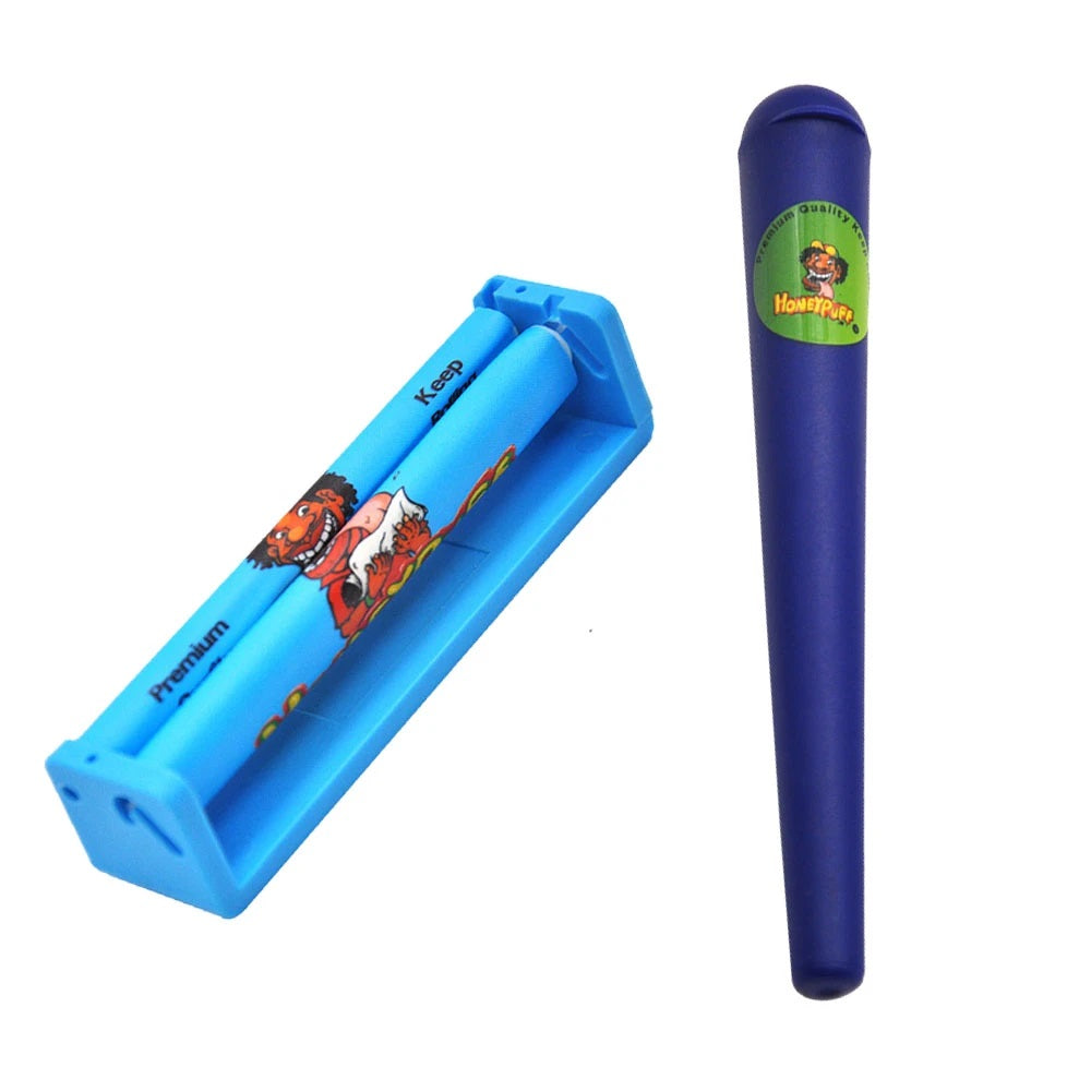Honeypuff rullemaskin inkl. doob tube (blå)
