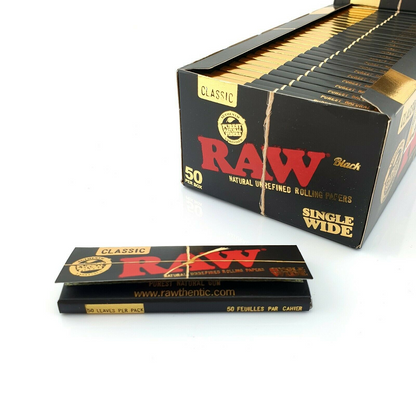 RAW "Black" Rullepapir (Queensize)