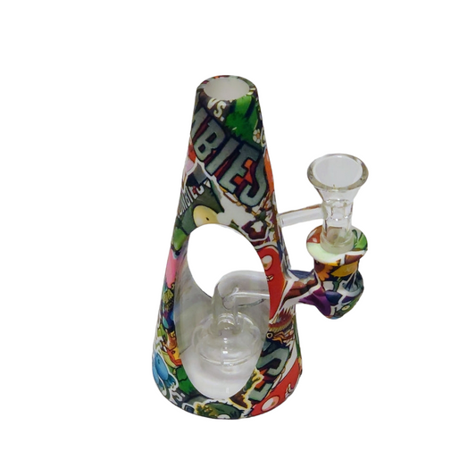 Vannpipe / bong i silikon (15cm)