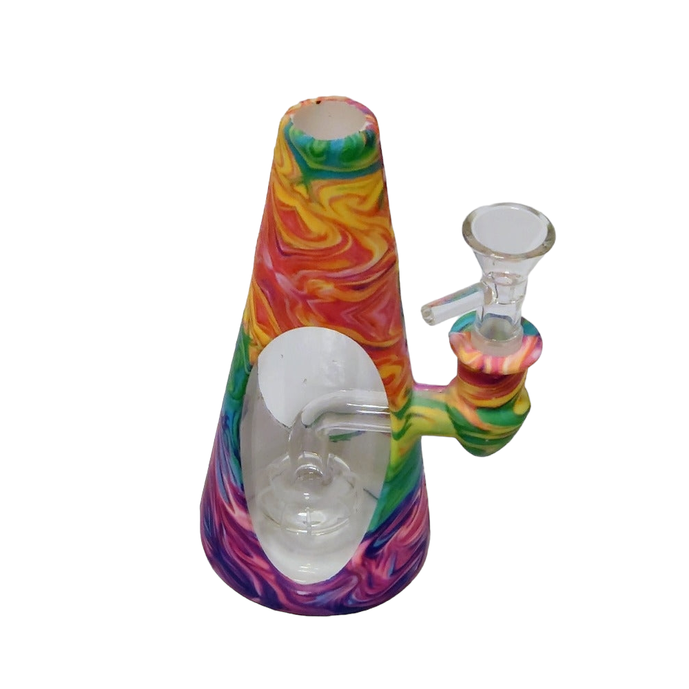 Vannpipe / bong i silikon (15cm)