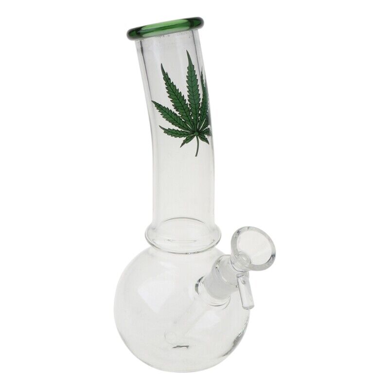 Vannpipe / bong i glass (18cm)